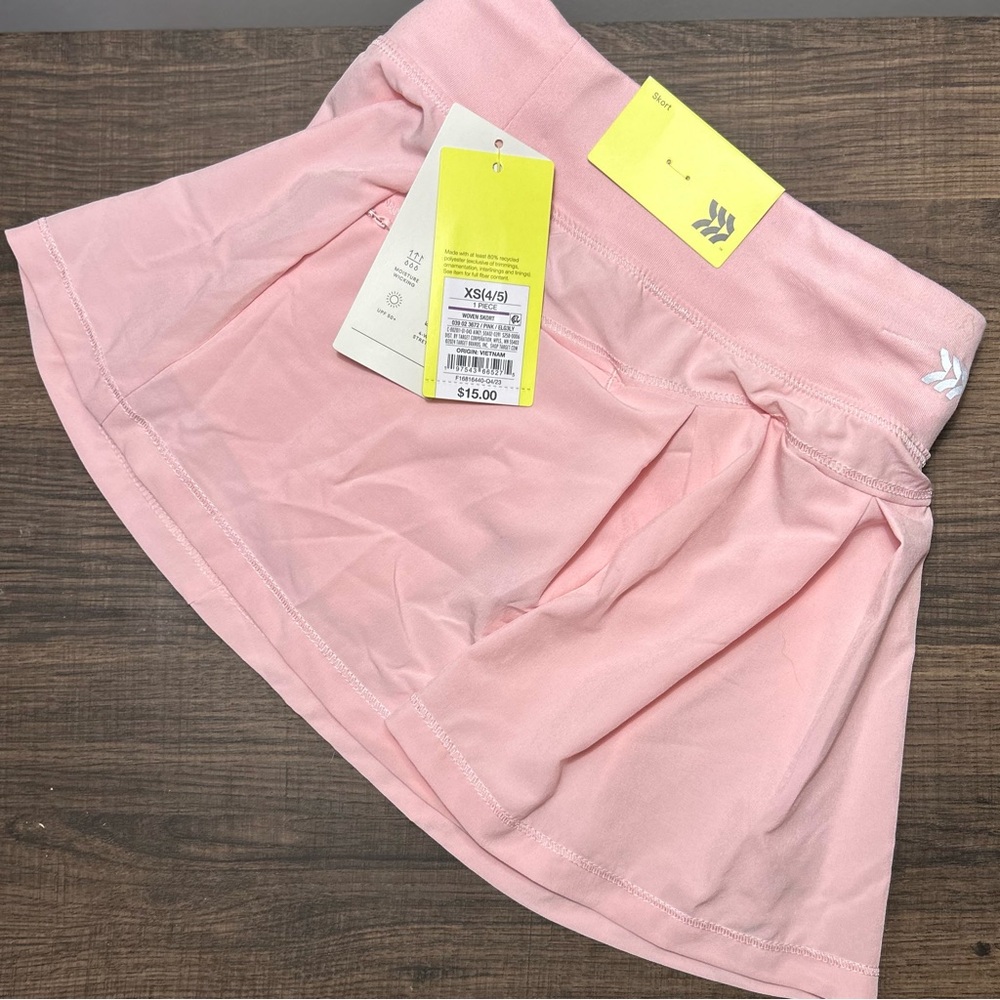 New Girls Cat & Jack Pink Athletic Skort